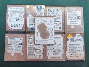 Жорсткі диски HDD 2.5&quot, 1000Gb (1Tb) SATA III без помилок з безпл. дост.