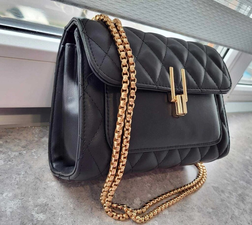 Жіноча сумочка через плече baellerry чорна від компанії Artiv - Інтернет-магазин - фото 1