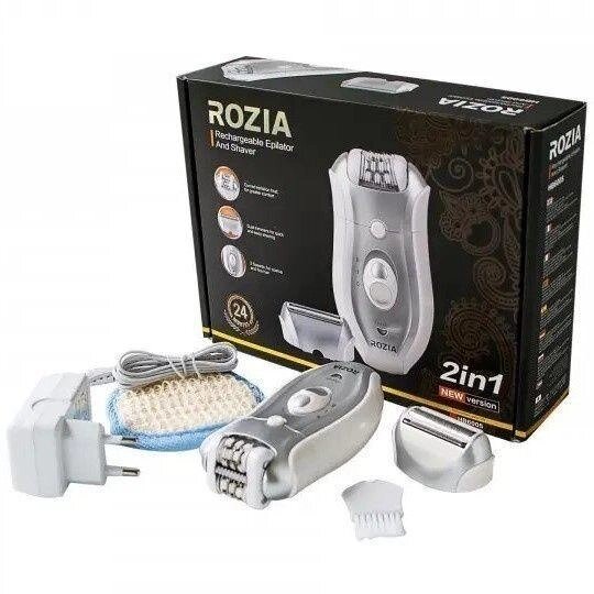 Жіночий епілятор 2 в 1 бритва депілятор для видалення волосся ROZIA HB-60 від компанії Artiv - Інтернет-магазин - фото 1