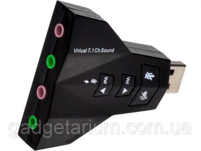 Звукова карта зовнішня 7.1 Surround USB 3D Sound від компанії Artiv - Інтернет-магазин - фото 1