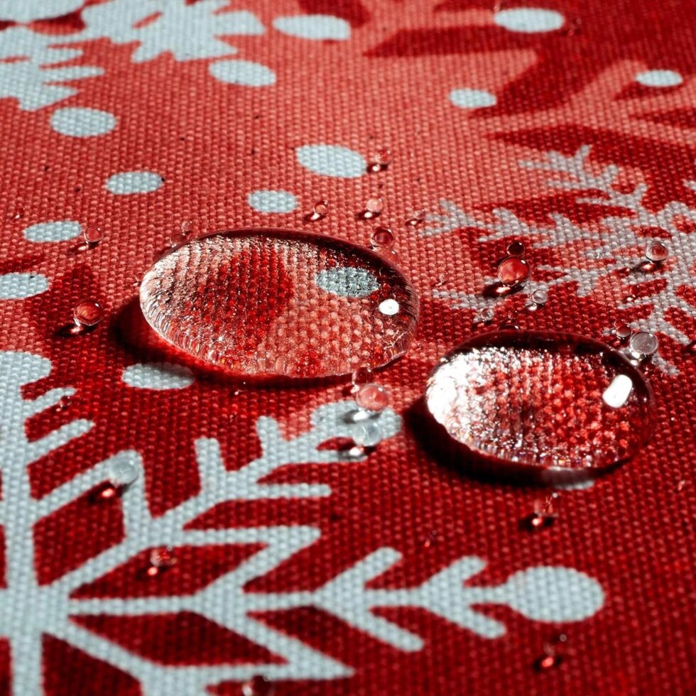 Декоративна тканина новорічні зірки на червоному тлі бавовна 210см 88255v7 ##от компании## Салон штор Arsian Textile - ##фото## 1