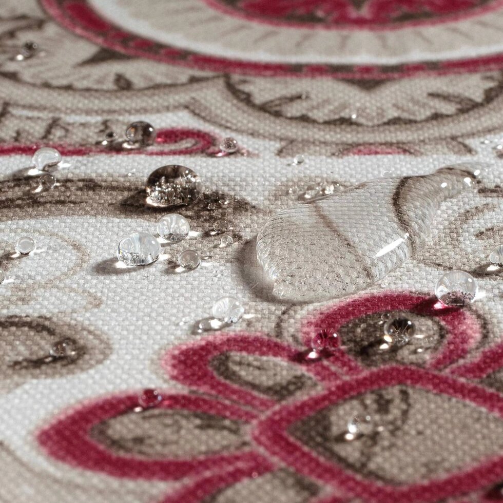 Декоративна тканина плитка рубін 20286v15 на тефлоні ##от компании## Салон штор Arsian Textile - ##фото## 1