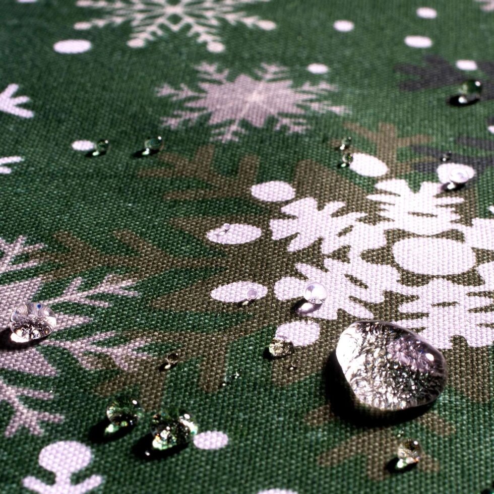 Декоративна тканина різдвяні зірки на зеленому тлі Туреччина 210см 88256v10 ##от компании## Салон штор Arsian Textile - ##фото## 1
