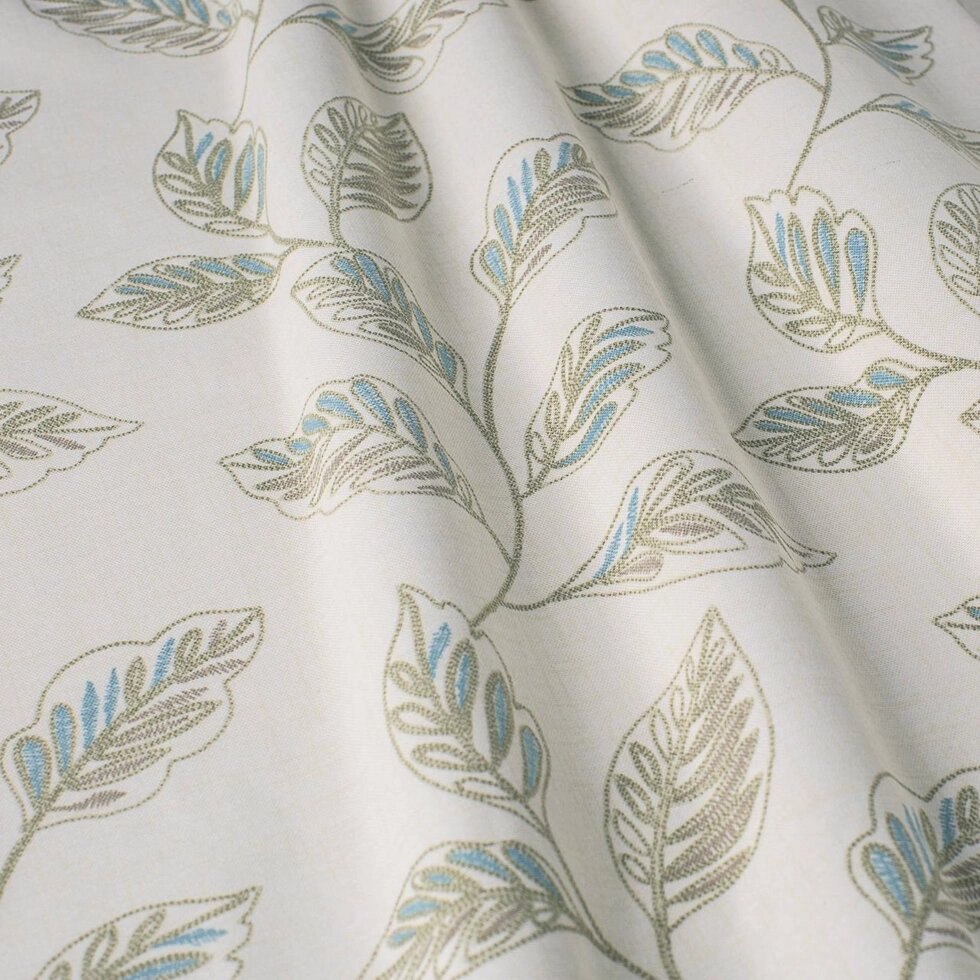 Декоративна тканина різнокольорові листя на сірому тлі Туреччина 87960v2 ##от компании## Салон штор Arsian Textile - ##фото## 1