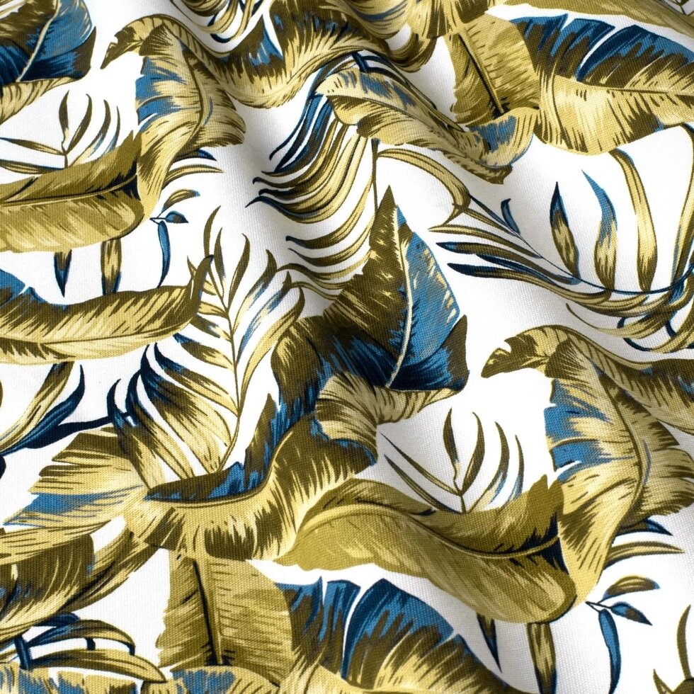Декоративна тканина тропічні листя оливкові з тефлоновим просоченням Туреччина 87843v2 ##от компании## Салон штор Arsian Textile - ##фото## 1
