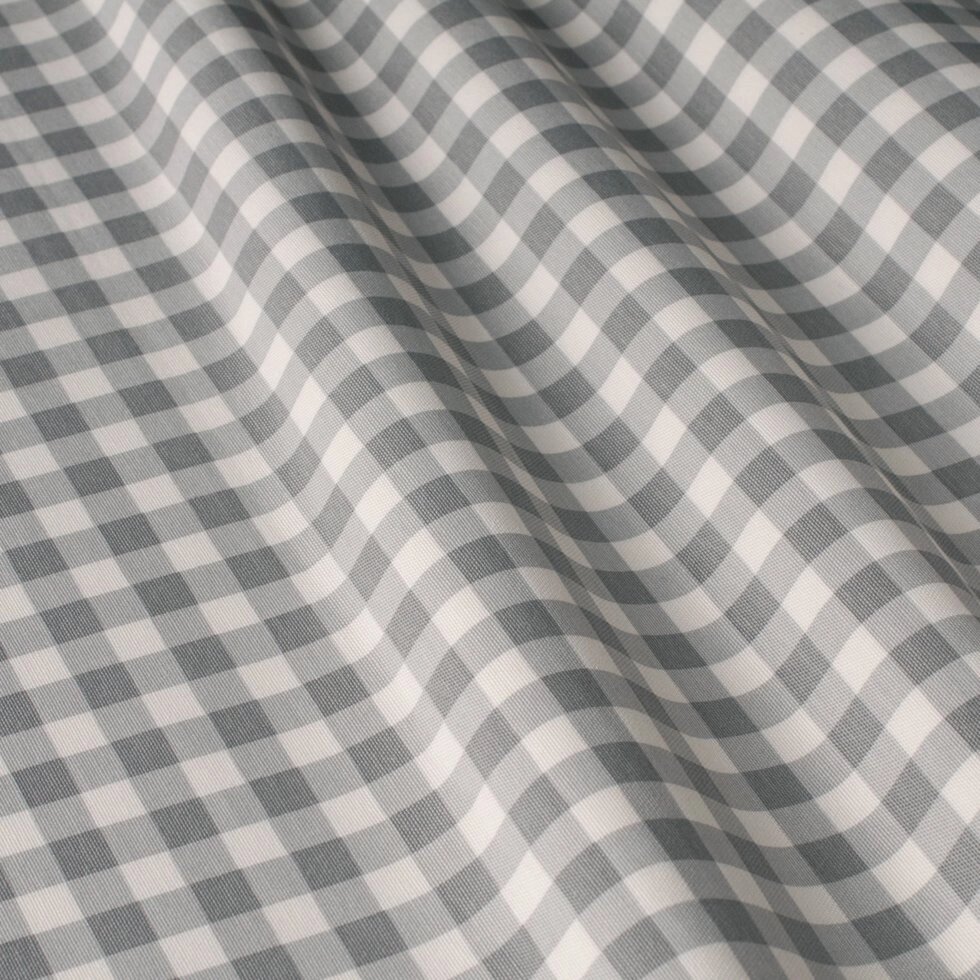 Декоративна тканина в дрібну клітку біло-сірого кольору Туреччина від компанії Салон штор Arsian Textile - фото 1