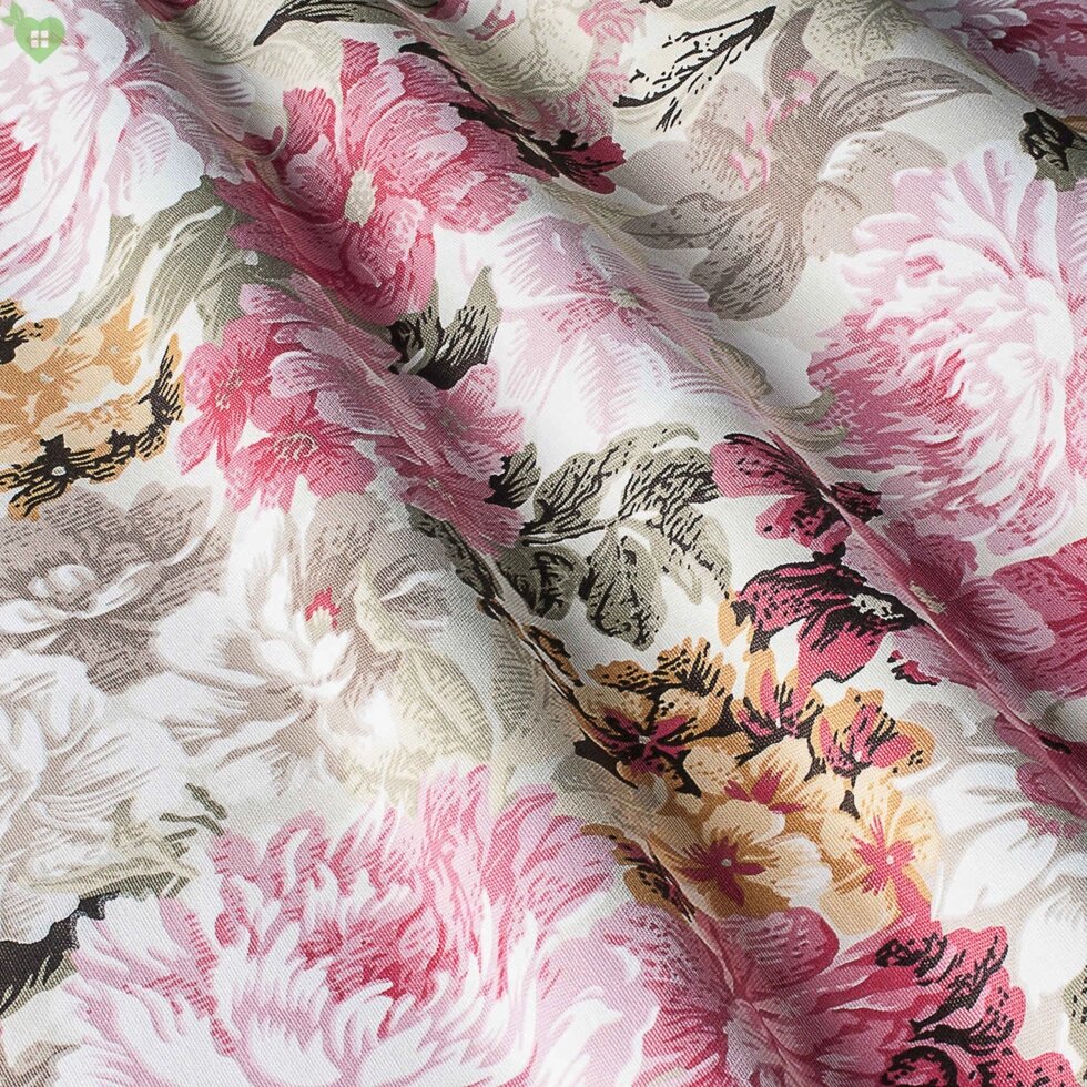 Декоративна тканина з букетами великих різнокольорових квітів Туреччина 82591v13 ##от компании## Салон штор Arsian Textile - ##фото## 1