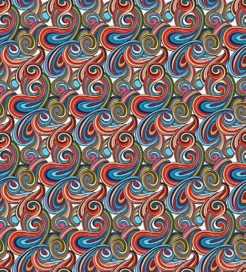 Декоративная ткань яркие огурцы (узор пейсли) на хлопке 280см Испания 88061v1 ##от компании## Салон штор Arsian Textile - ##фото## 1
