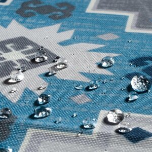 Декоративна тканина мозаїка сіро-блакитна Туреччина тефлон 88276v12 в Хмельницкой области от компании Салон штор Arsian Textile