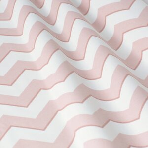 Декоративна тканина в біло-рожевий зигзаг Туреччина 85710v18 в Хмельницкой области от компании Салон штор Arsian Textile