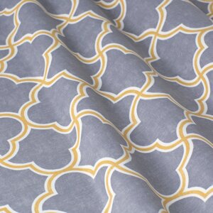 Декоративна тканина золотий геометричний орнамент на сірому Туреччина 85707v12 в Хмельницкой области от компании Салон штор Arsian Textile