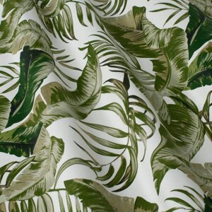 Декоративная ткань с тефлоновой пропиткой тропические листья зеленого цвета 180см Турция 88312v3 в Хмельницкой области от компании Салон штор Arsian Textile