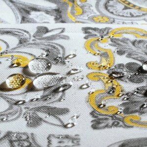 Декоративна тканина плитка золота 20286v8 180см Туреччина в Хмельницкой области от компании Салон штор Arsian Textile
