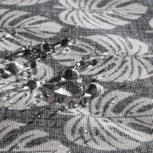 Декоративна тканина білі листя на сірому тлі Туреччина тефлон 180см 88196v3 в Хмельницкой области от компании Салон штор Arsian Textile
