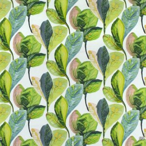 Декоративна тканина листя великі акварель Іспанія 280см 88095v5 в Хмельницкой области от компании Салон штор Arsian Textile