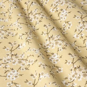 Декоративна тканина квіти сакура жовтий Туреччина 88002v13 в Хмельницкой области от компании Салон штор Arsian Textile