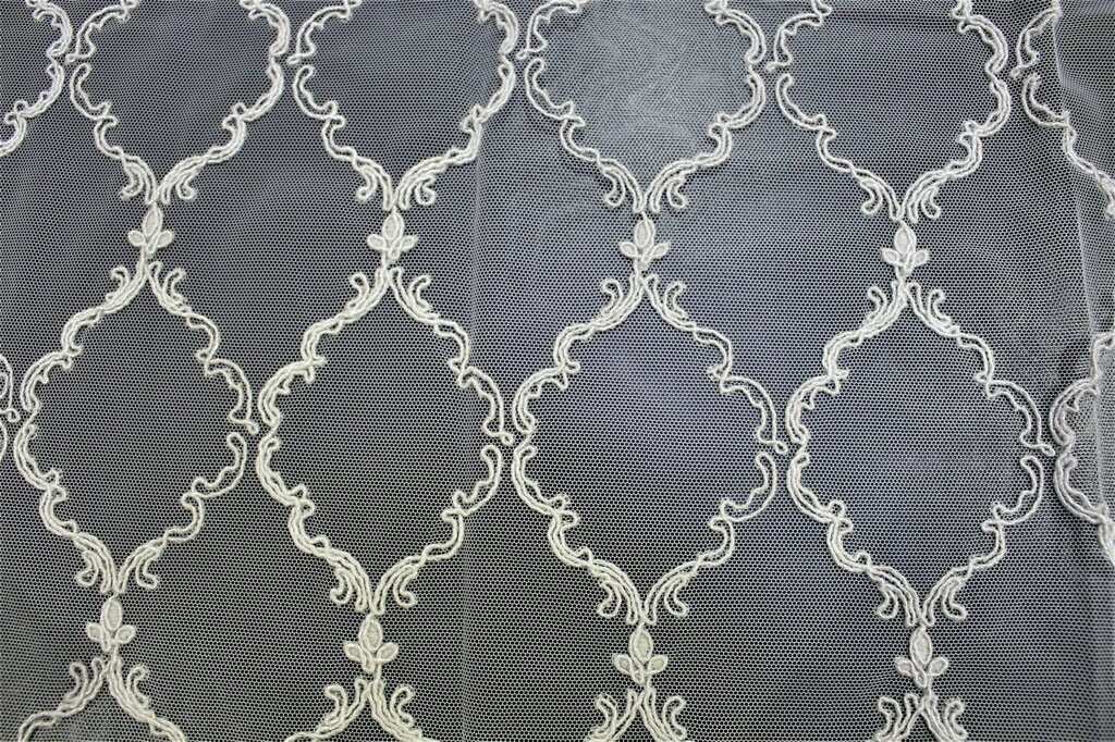 Тюль з класичної вишивкою корона від компанії Салон штор Arsian Textile - фото 1