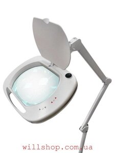 Лампа-лупа модель 6030 LED 3 діоптрії 1-12W з двома регулюваннями яскравості холодний/теплий світло Новинка!