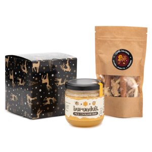 Подарунковий набор Burunduk Подарунковий набір мед 250 г та спеції для глінтвейну Набор