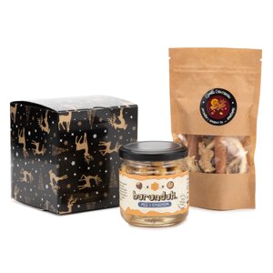 Подарунковий набор Burunduk Подарунковий набір мед з горіхами 250 г та спеції для глінтвейну Набор