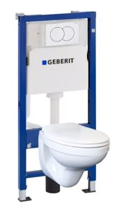 Набір Geberit Duofix PRO 20 118.315.11.1 (Інсталяція + кнопка + унітаз + кришка ДЮР)