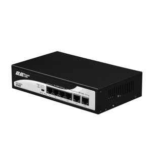 2E Комутатор PowerLink SP402F 6xFE (4x FE PoE, 2xFE Uplink, 55W), некерований