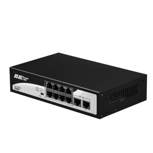 2E Комутатор PowerLink SP802F 10xFE (8xFE PoE, 2xFE Uplink, 96W), некерований