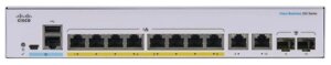 Cisco Комутатор CBS250 Smart 8-port GE, PoE, Ext PS, 2x1G Combo