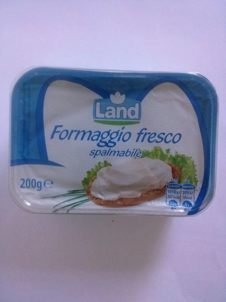 Сир Formaggio fresco spalmabile / Land / 200г. - огляд