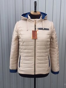 Куртка жіноча весняна модель ДК розміри від 42 до 72 бежевий