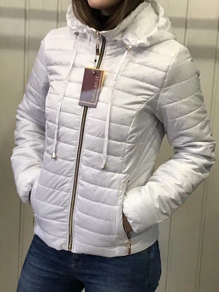 Куртка жіноча демісезонна, модель Д2 білий - розпродаж