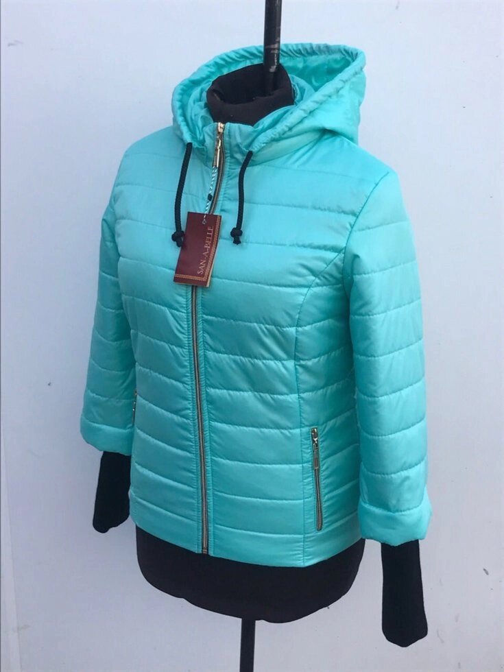 Куртка жіноча весняна модель Довяз, розміри 44 - 54 колір м&#039;ята - розпродаж