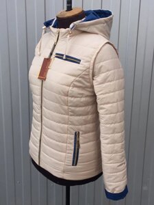 Куртка-трансформер жіноча, модель ДК. Розміри від 42 до 74 бежевий