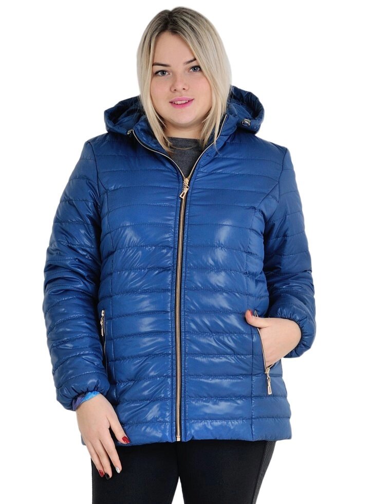 Жіноча демісезонна куртка, модель Леді, розміри від 54 до 70, хвиля - інтернет магазин