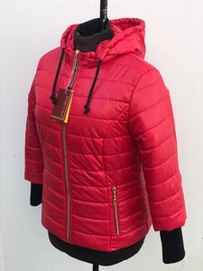 Куртка жіноча весняна модель Довяз, розміри 44 - 54 колір червоний