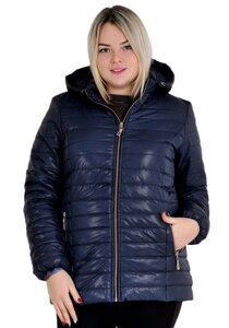 Женская демисезонная куртка, модель Леди, размеры от 54 до 70, синий