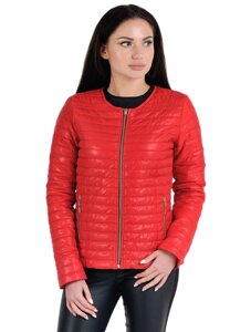 Жіноча легка куртка Альта-Мода, розміри від 42 до 66 Червоний