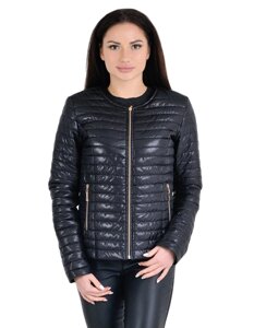 Жіноча легка куртка Альта-Мода, розміри від 42 до 66 чорний