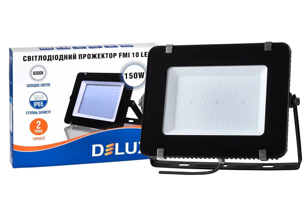 Прожектор світлодіодний DELUX FMI 10 LED 150вт 6500к IP65 - розпродаж