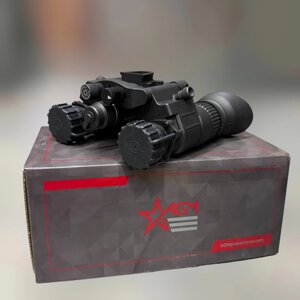 Бінокуляр нічного бачення AGM NVG-40 NL1, Gen2+зелений фосфор, ПНБ з двома трубками (14NV4122484011)