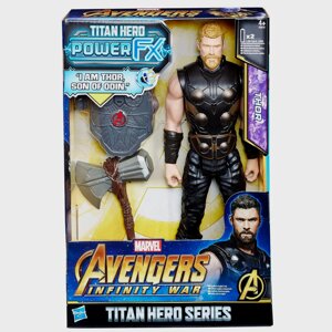 Іграшка Hasbro Тор з молотом 30см Месники - Thor, Titan Hero Power FX, Avengers
