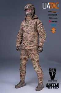 Комплект штурмові штани + куртка. Зима/весна UATAC GEN 5.2 Мультикам STEPPE (Степь) M