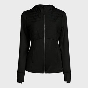 Легкая женская спортивная черная куртка на флисе Avia XL