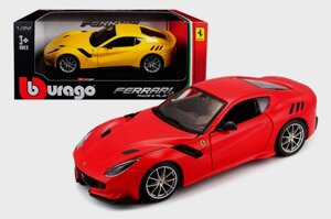 Машинка Ferrari автомодель Bburago F12TDF червона 1:24