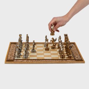 Набір елітних подарункових шахів Греція 43,3 х43,3 см фігурки із полістоуну 77745AA
