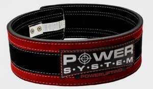 Пояс для важкої атлетики Power System Stronglift PS-3840 Black/Red S/M