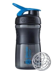 Шейкер спортивний (пляшка) BlenderBottle SportMixer Flip 20oz/590ml Black/Cyan Купи вже сьогодні!