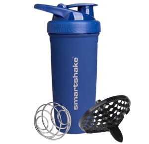 Шейкер спортивний SmartShake металевий Reforce Stainless Steel 30oz/900ml Navy Blue Не медли покупай!