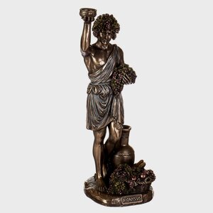 Статуетка колекційна Veronese бог виноробства Діоніс 10х28 см 77406 бронзове покриття