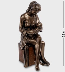 Статуетка з бронзовим напиленням Veronese Мати та дитина 23х9х7 см 1906310